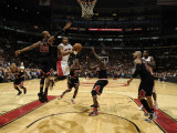 Chicago Bulls v Toronto Raptors: Taj Gibson and Leandro Barbosa