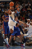 New York Knicks v Denver Nuggets: Ronny Turiaf and Nene