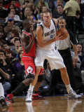 Chicago Bulls v Dallas Mavericks: Dirk Nowitzki and Luol Deng