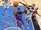 Detroit Pistons v Orlando Magic: Rodney Stuckey and Rashard Lewis