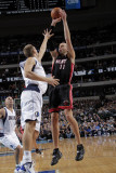 Miami Heat v Dallas Mavericks: Zydrunas Ilgauskas and Dirk Nowitzki