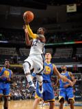 Golden State Warriors v Memphis Grizzlies: OJ Mayo and Andris Biedrins