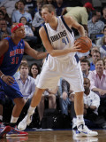 Detroit Pistons v Dallas Mavericks: Dirk Nowitzki and Charlie Villanueva