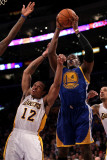Golden State Warriors v Los Angeles Lakers: Jeff Adrien and Shannon Brown