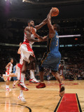 Washington Wizards v Toronto Raptors: Amir Johnson and Gilbert Arenas