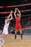 Toronto Raptors v Philadelphia 76ers: Andrea Bargnani and Spencer Hawes