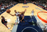 Atlanta Hawks v New Jersey Nets: Derrick Favors and Al Horford