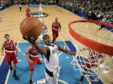 Portland Trail Blazers v Dallas Mavericks: Ian Mahinmi and Rudy Fernandez