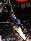 Atlanta Hawks v San Antonio Spurs: Marvins Williams and Antonio McDyess