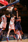 Atlanta Hawks v New York Knicks: Al Horford  Anthony Randolph and Timofey Mozgov