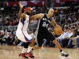 San Antonio Spurs v Los Angeles Clippers: Richard Jefferson and Baron Davis