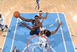 Orlando Magic v Denver Nuggets: Brandon Bass and Nene