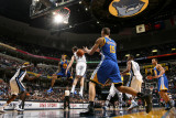 Golden State Warriors v Memphis Grizzlies: Monta Ellis and ris Biedrins and Marc Gasol