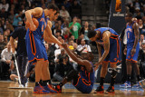 New York Knicks v Denver Nuggets: Raymond Felton  Danilo Gallinari  Landry Fields  Wilson Chandler 