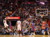 Detroit Pistons v Miami Heat: Dwyane Wade and Will Bynum