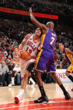 Los Angeles Lakers v Chicago Bulls: Joakim Noah and Lamar Odom
