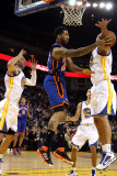 New York Knicks v Golden State Warriors: Wilson Chandler and Andris Biedrins