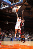 Miami Heat v New York Knicks: Wilson Chandler and Joel Anthony
