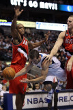 Portland Trail Blazers v Dallas Mavericks: Jose Juan Barea and Joel Przybilla
