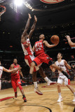 New Jersey Nets v Toronto Raptors: Devin Harris and Amir Johnson