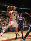 Denver Nuggets v Toronto Raptors: Nene and Jerryd Bayless