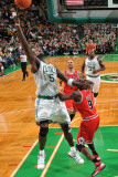 Chicago Bulls v Boston Celtics: Kevin Garnett and Luol Deng