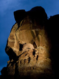 The American Indian Granary at Locomotive Rock at Night