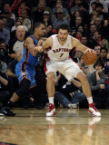 Oklahoma City Thunder v Toronto Raptors: Andrea Bargnani and Thabo Sefolosha