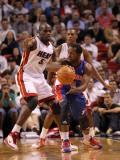 Detroit Pistons v Miami Heat: Will Bynum and Joel Anthony