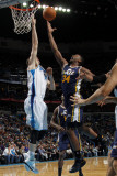 Utah Jazz v New Orleans Hornets: CJ Miles and Jason Smith