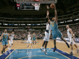 New Orleans Hornets v Dallas Mavericks: David West and Brendan Haywood