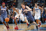 Charlotte Bobcats v New Orleans Hornets: Trevor Ariza and Matt Carroll