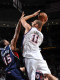 Atlanta Hawks v New Jersey Nets: Brook Lopez and Al Horford