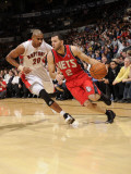 New Jersey Nets v Toronto Raptors: Jordan Farmar and Leandro Barbosa