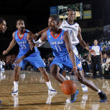 Tulsa 66ers v Texas Legends: Jerome Dyson  Antonio Daniels and Marcus Lewis