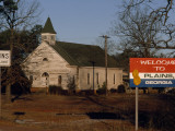 The Sign Welcoming Visitors to Plains  Georgia