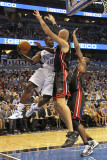 Miami Heat v Orlando Magic: Brandon Bass and Zydrunas Ilgauskas