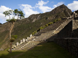Hillside Terraces at Machu Picchu  an Archaeological Site in Peru