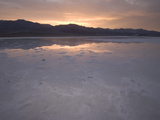 Sunset Behind the Panamint Mountains on the West Edge of Death Valley