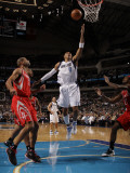 Houston Rockets v Dallas Mavericks: Shawn Marion  Shane Battier and Jordan Hill