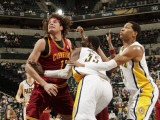 Cleveland Cavaliers  v Indiana Pacers: Anderson Varejao  Roy Hibbert and Danny Granger