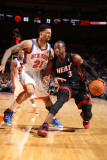 Miami Heat v New York Knicks: Dwyane Wade and Wilson Chandler