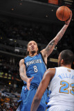 Minnesota Timberwolves v Denver Nuggets: Michael Beasley and Shelden Williams