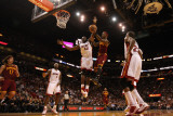 Cleveland Cavaliers  v Miami Heat: Joel Anthony and Daniel Gibson