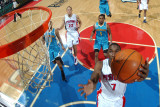 New Orleans Hornets v Detroit Pistons: Ben Gordon  Marcus Thornton and Tayshaun Prince