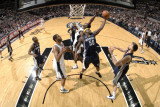 Memphis Grizzlies v San Antonio Spurs: Zach Randolph and Tim Duncan