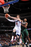 Milwaukee Bucks v Philadelphia 76ers: Andres Nocioni and Corey Maggette