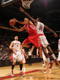 Houston Rockets v Toronto Raptors: Kevin Martin and Amir Johnson