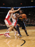 Denver Nuggets v Toronto Raptors: Andrea Bargnani and Nene