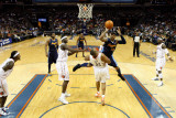 Denver Nuggets v Charlotte Bobcats: Carmelo Anthony and Boris Diaw